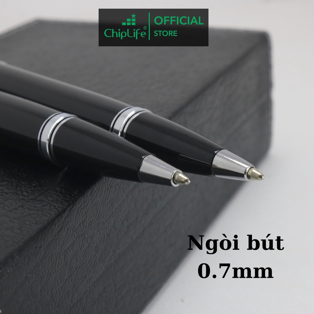 Bút ký doanh nhân kim loại xoay CHIPLIFE PX013 - ngòi 0,7mm mực xanh