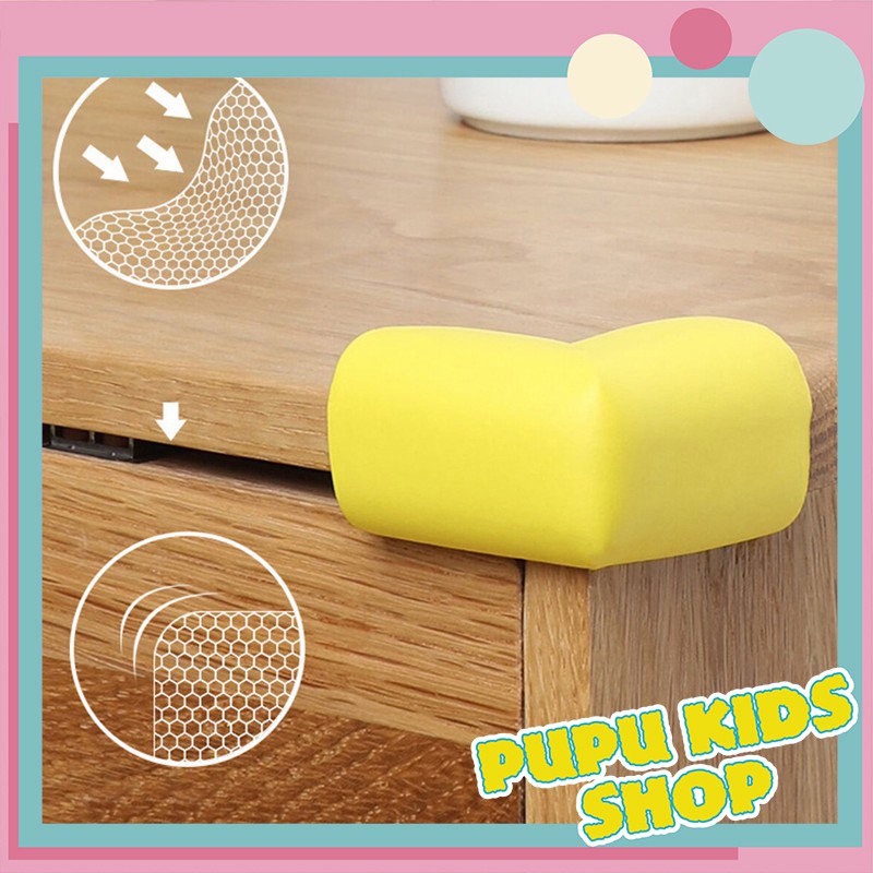 Bộ 4 Miếng Mút Xốp Bọc Cạnh Bàn - Bịt Góc Bàn An Toàn Cho Bé
