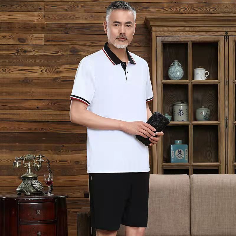Set đồ thể thao ngắn tay thời trang mùa hè dành cho nam trung niên