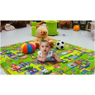 Thảm chơi 2 mặt cỡ lớn cho bé Maboshi 1m8 x 2m - hàng loại 1