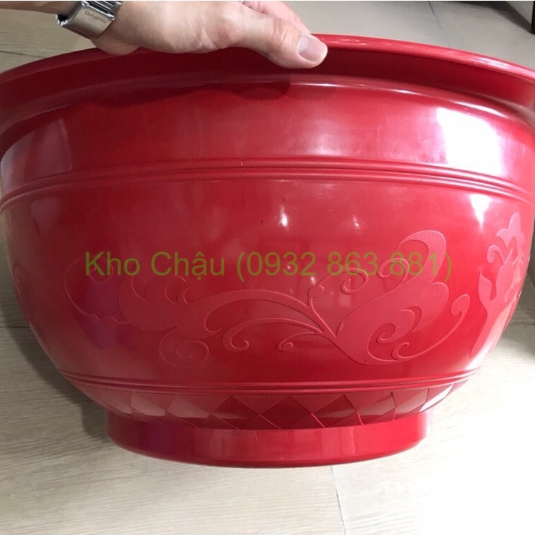 Combo 2 Chậu KHÔNG CÓ LỖ Chuyên Trồng Sen Nước, Nuôi Cá - Trồng Cây Thủy Canh, Thủy Sinh U52