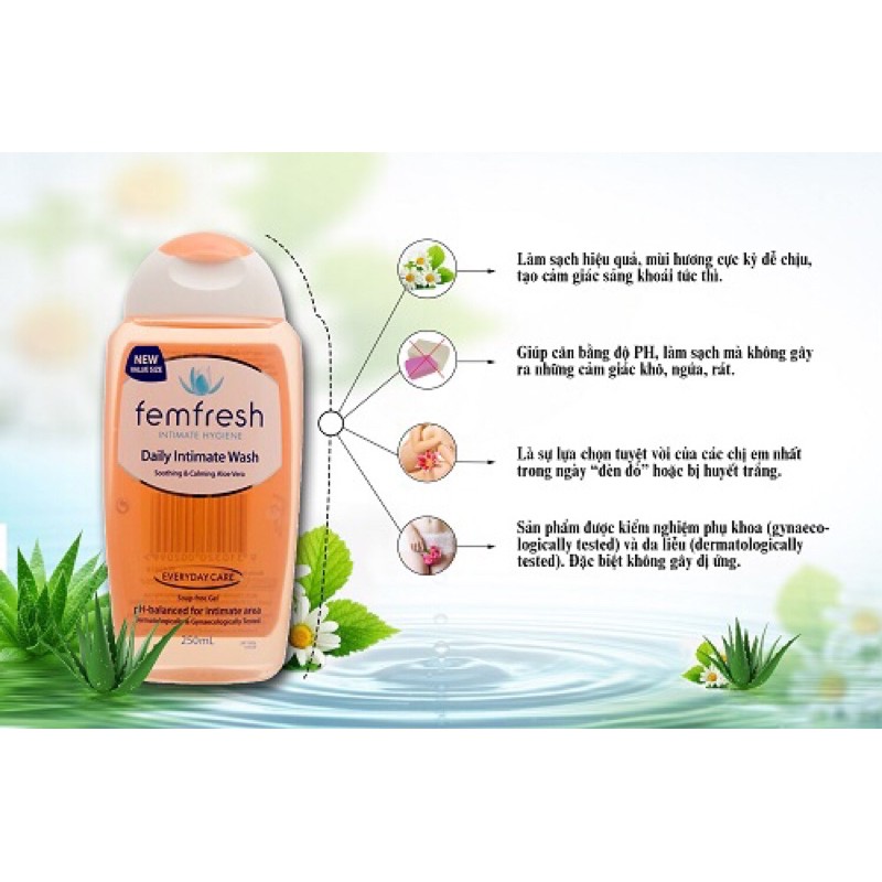 Dung dịch vệ sinh phụ nữ FemFresh Úc