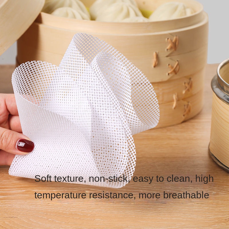 Tấm Lót Hấp Bánh Bao Bằng Silicone Chống Dính Chịu Nhiệt Cao