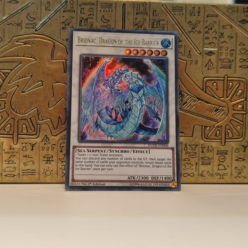 Thẻ Bài Yugioh Chính Hãng - Brionac, Dragon of the Ice Barrier - DUDE-EN008 - Ultra Rare 1st Edition