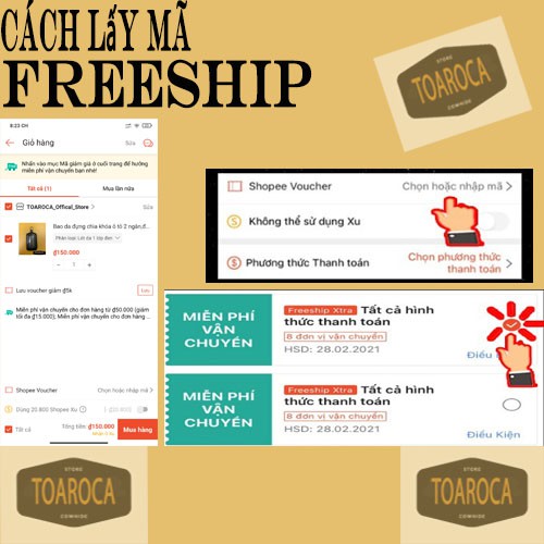 Bao da chìa khóa Toaroca tiện lợi