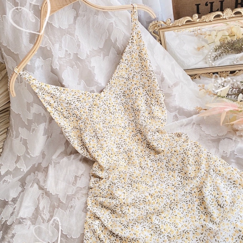 Váy Hoa nhí 2 dây kèm Cardigan CÓ NHIỀU MÀU TAMIEclothing | BigBuy360 - bigbuy360.vn