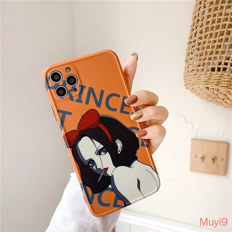 Ốp điện thoại mềm chống rơi họa tiết cô gái hút thuốc cá tính dành cho iPhone 12Pro 11 PRO MAX X XS MAX XR 8/SE2 7plus | BigBuy360 - bigbuy360.vn