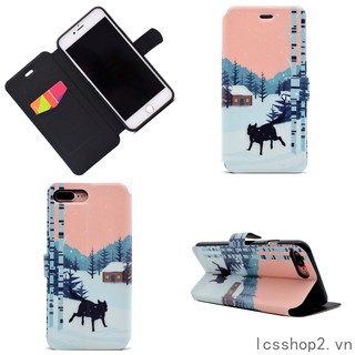 🔆 iphone 7 8 7Plus/8Plus Snow Wolf Cover 6/6s 6Plus/6s plus leather Case