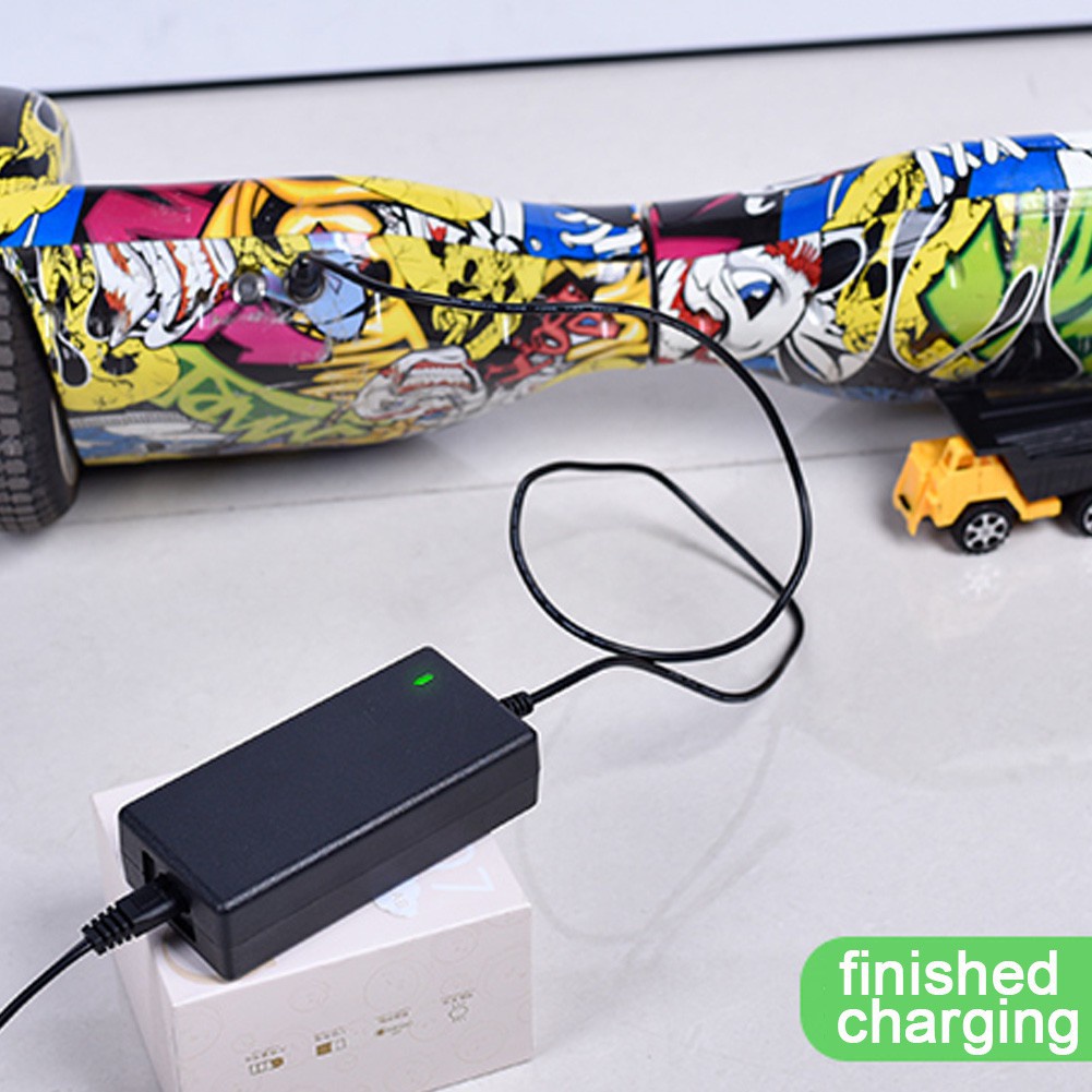 Bộ sạc Pin 36V Cho Xe điện cân Bằng, Xe Drift, Đầu giắc tròn 3 chấu,Có đèn báo đầy