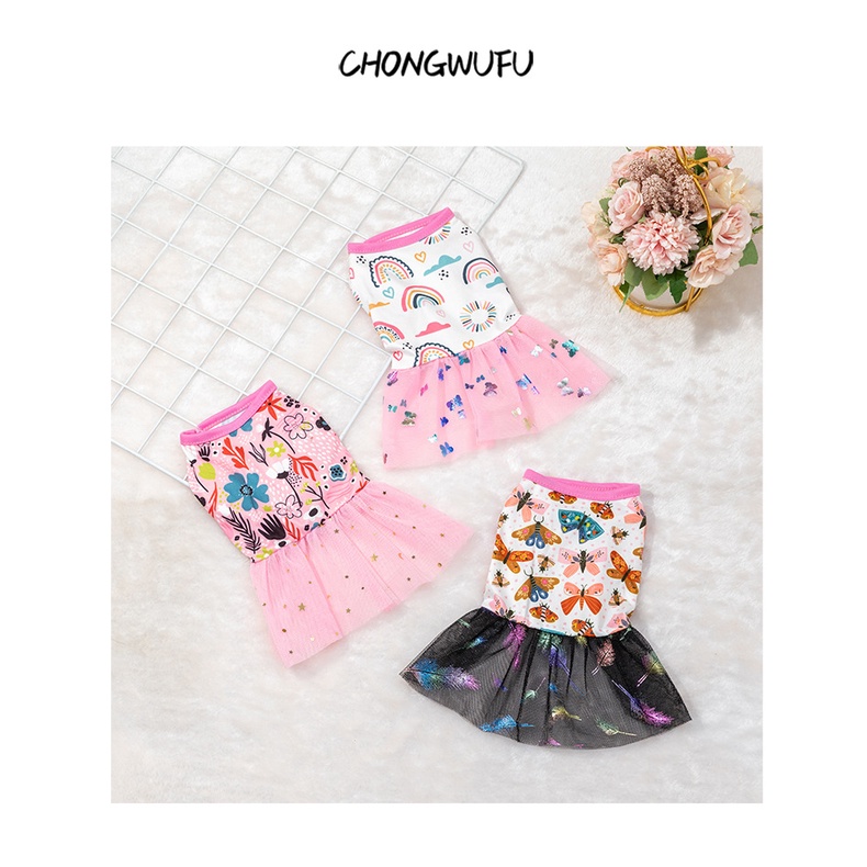 Đầm Công Chúa Mùa Hè Dễ Thương Cho Thú Cưng Shih Tzu