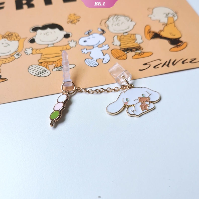 SANRIO Nút Cắm Chống Bụi Cổng Sạc Tai Nghe Hình Hoạt Hình Đáng Yêu Cho ĐT táo