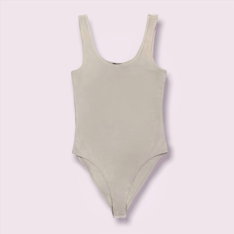 Bodysuit trơn ET.TEE màu đen, trắng, be đủ size chất thun polyster co dãn A1913
