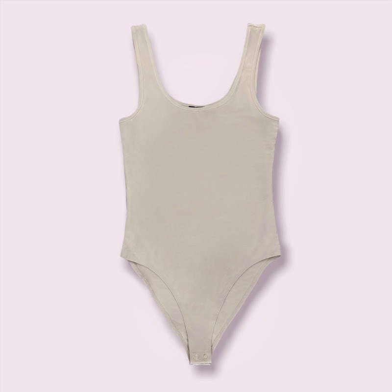 Bodysuit trơn ET.TEE màu đen, trắng, be đủ size chất thun polyster co dãn A1913 | WebRaoVat - webraovat.net.vn