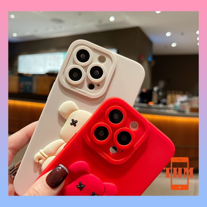 Ốp Điện Thoại TPU Hình Gấu Cho iPhone 6/6plus/6s/6splus/7/7plus/8/8plus/x/xr/xs/11/12/13/pro/max/plus/promax/-016