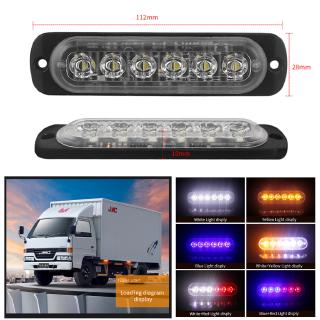 Đèn Pha 6 Bóng Led Siêu Mỏng Cho Xe Hơi / Xe Máy Dxz