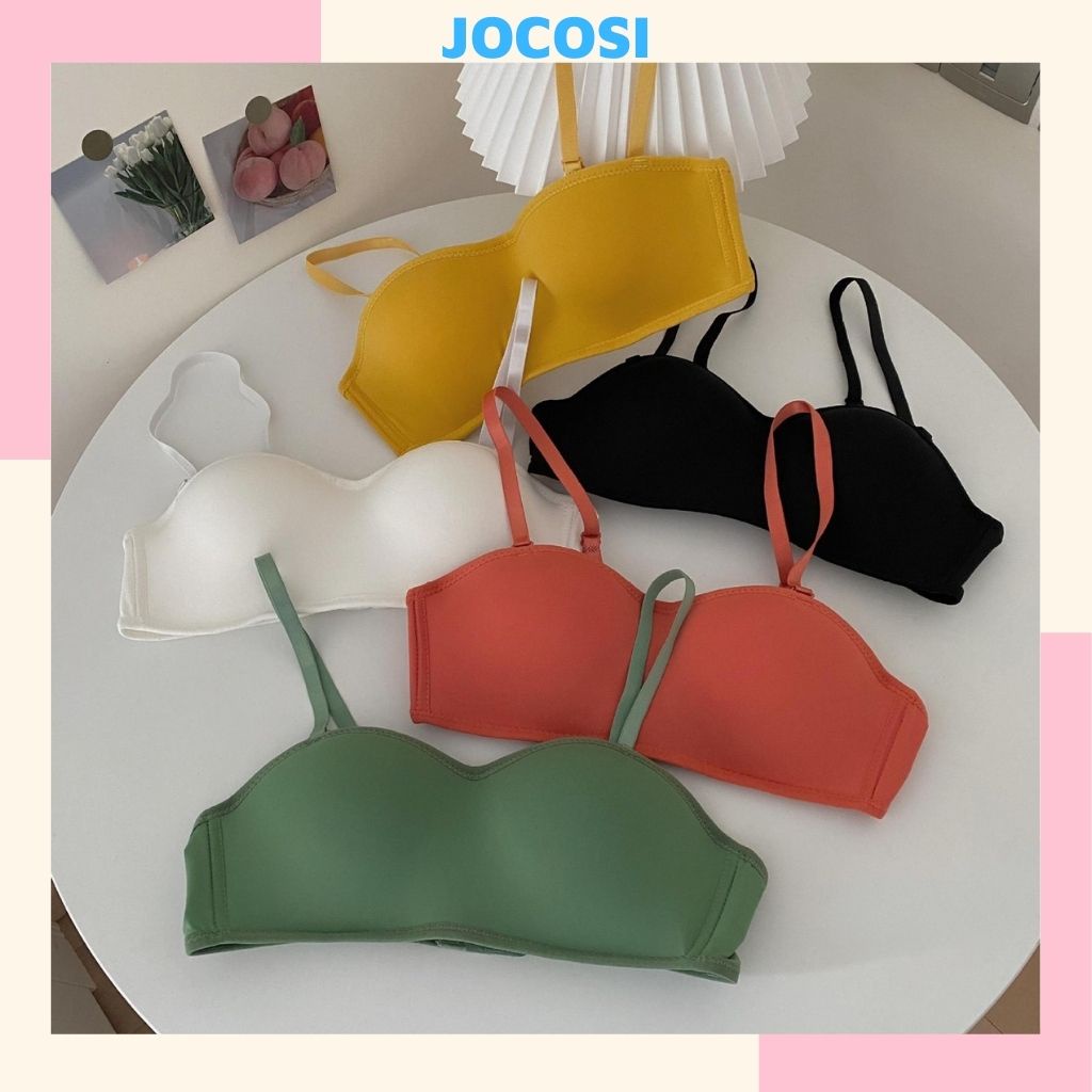 Áo ngực không gọng không dây nữ su mút mỏng, áo lót không dây mặc cúp ngực JOCOSI A4280