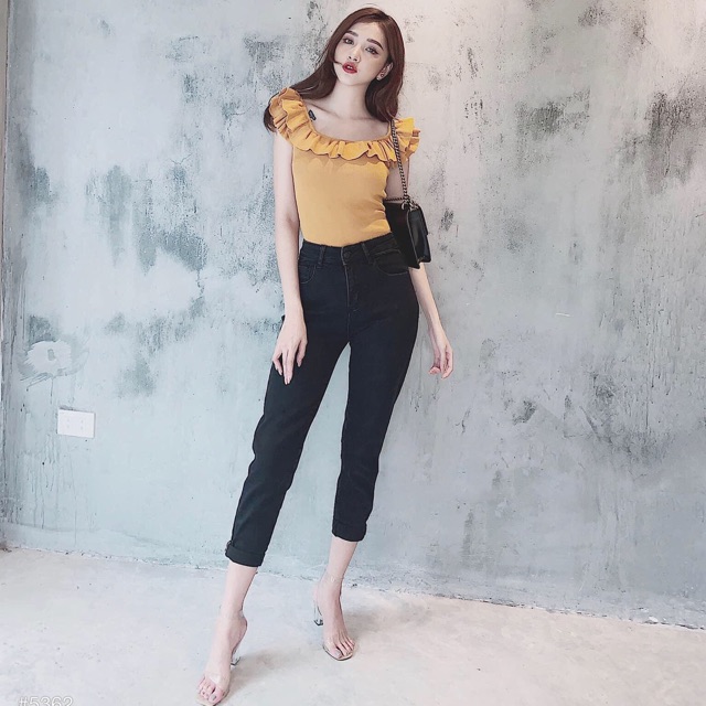 [Size To] QUẦN JEAN QUA GỐI CO GIÃN - LƯNG CAO ÔM DÁNG - QUẦN JEAN SIZE ĐẠI