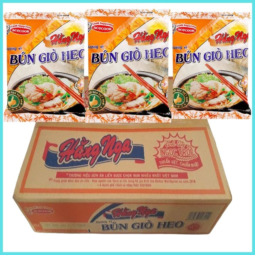 Bún giò heo Hằng Nga 75g thùng 30 gói MBGH01