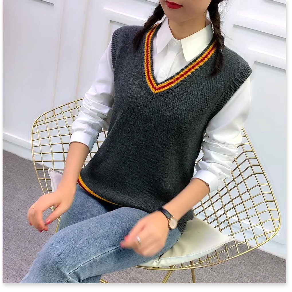 Áo sweater không tay phong cách Harry Potter thời trang