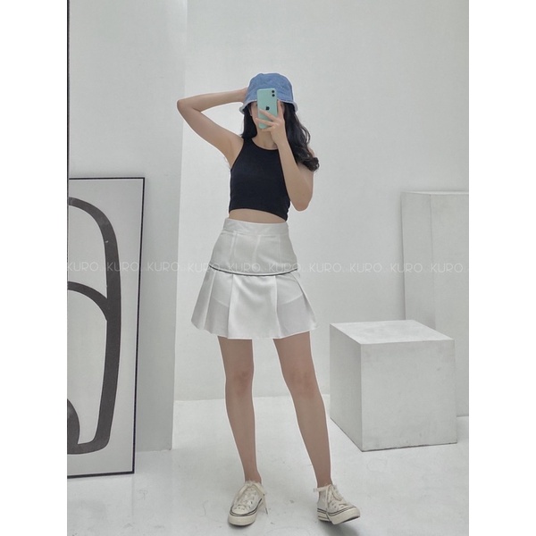 Áo croptop sát nách trơn 4 màu (Freesize)