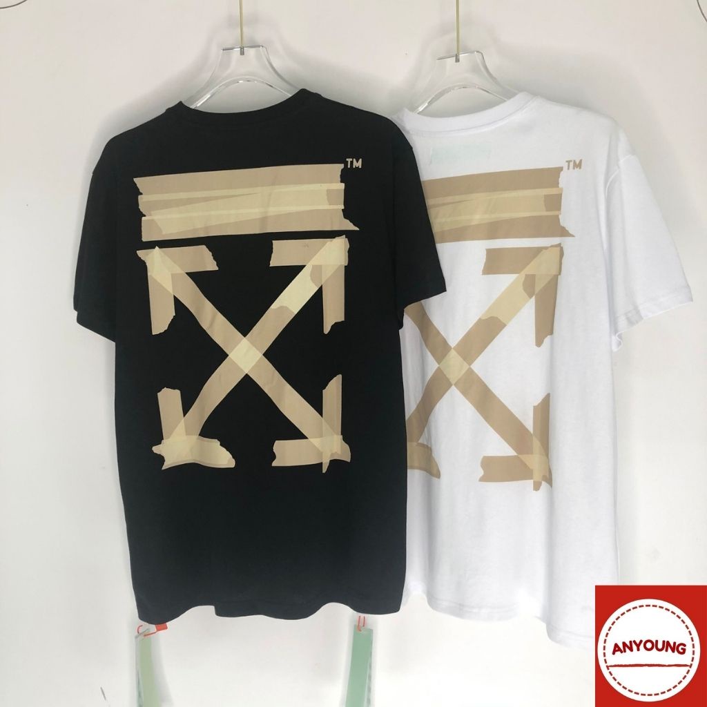 ÁO THUN Nam OFF WHITE ANYOUNG áo thun cao cấp unisex áo phông tay lỡ from rộng thời trang Hàn Quốc