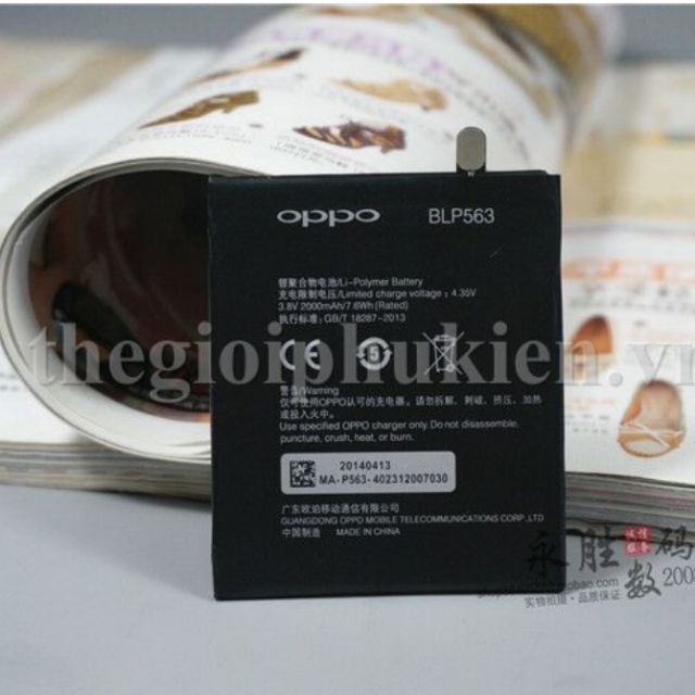 Pin oppo find 5 mini R827 BLP563 xịn bảo hành 6 tháng