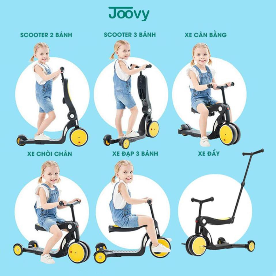 Xe đạp ba bánh, chòi chân, cân bằng kiêm Scooter cho bé 5 trong 1 JOOVY - n5