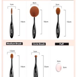 Set Cọ Oval Epielle 5pc Brush Set