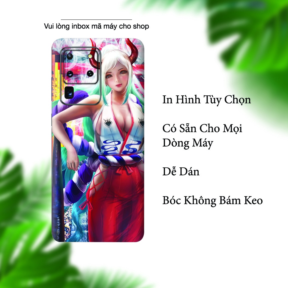Miếng Dán Skin Điện Thoại In Hình Yamato 2 - One Piece Cho Ip 6/ 7/ 8/ X/ XS/ 11/ 11 Pro Max Và Các Dòng Máy Android