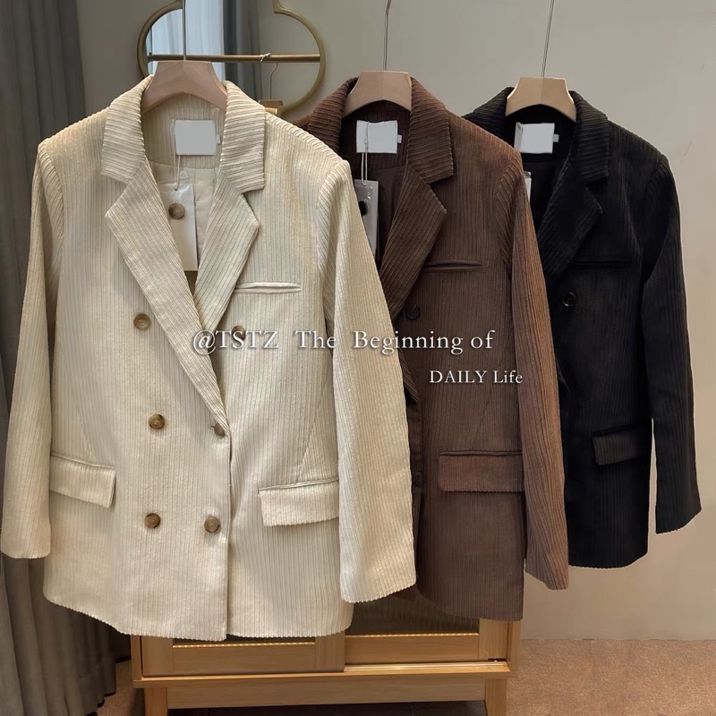 Áo blazer nhung tăm