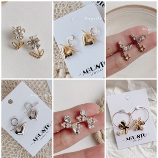 Khuyên tai đá hoa các mẫu cho nữ
