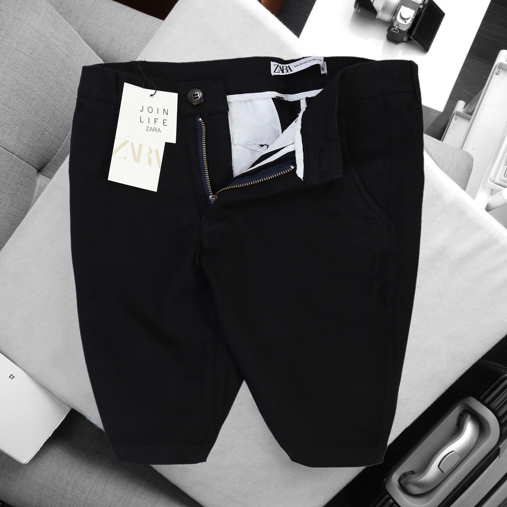 Quần short nam ZARA vải kaki cao cấp 5 màu cơ bản - SIÊU PHẨM THỜI TRANG XUÂN HÈ 2024