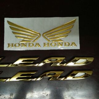 Bộ tem honda LEAD crôm vàng 2011