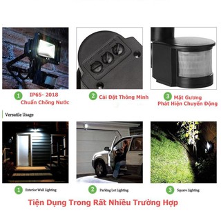 Đèn pha LED cảm ứng 30w