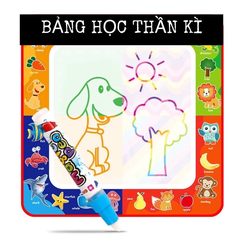 Bảng/sách thần kì viết bằng bút nước tự khô an toàn cho trẻ