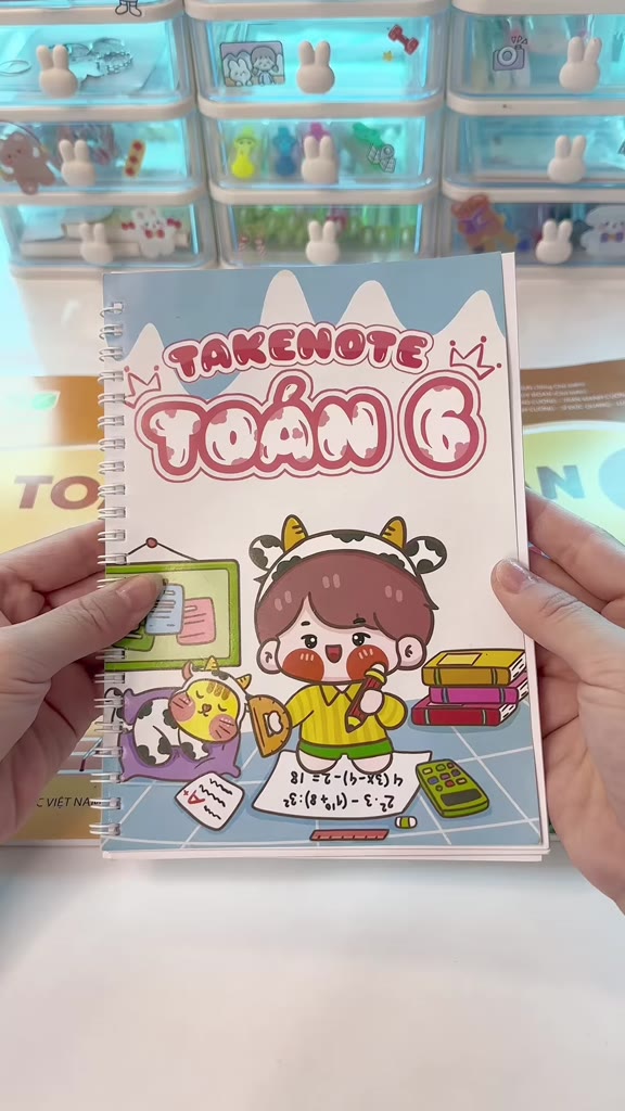 Sách- Sổ Tay Kiến Thức Toán Văn Anh 6 Kết Nối Tri Thức trang trí Sticker ghi sẵn công thức và bài giải mẫu | BigBuy360 - bigbuy360.vn