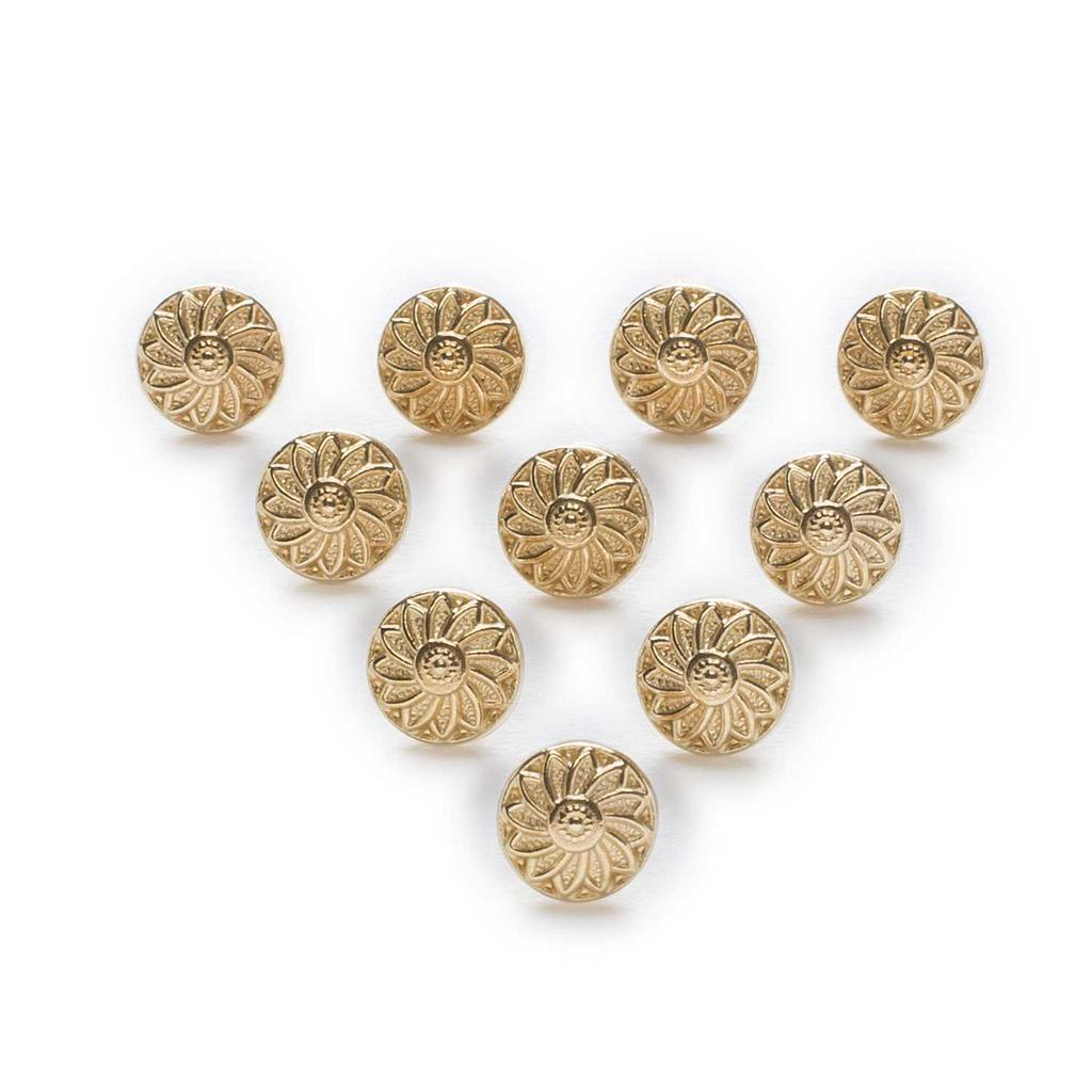 Nút áo bằng kim loại nhiều mẫu xinh xắn tùy chọn cỡ 8-10mm