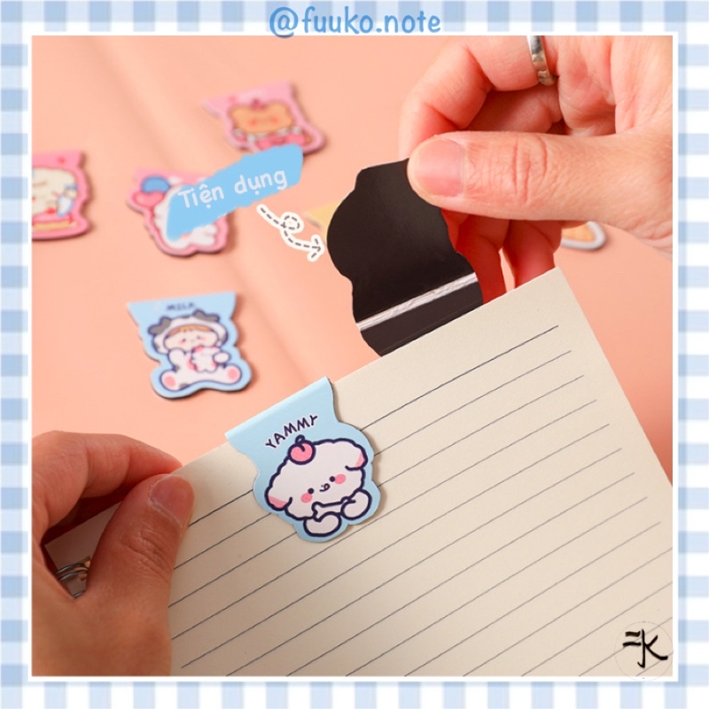 🔻 Kẹp đánh dấu sách nam châm bookmark hoạt hình đáng yêu