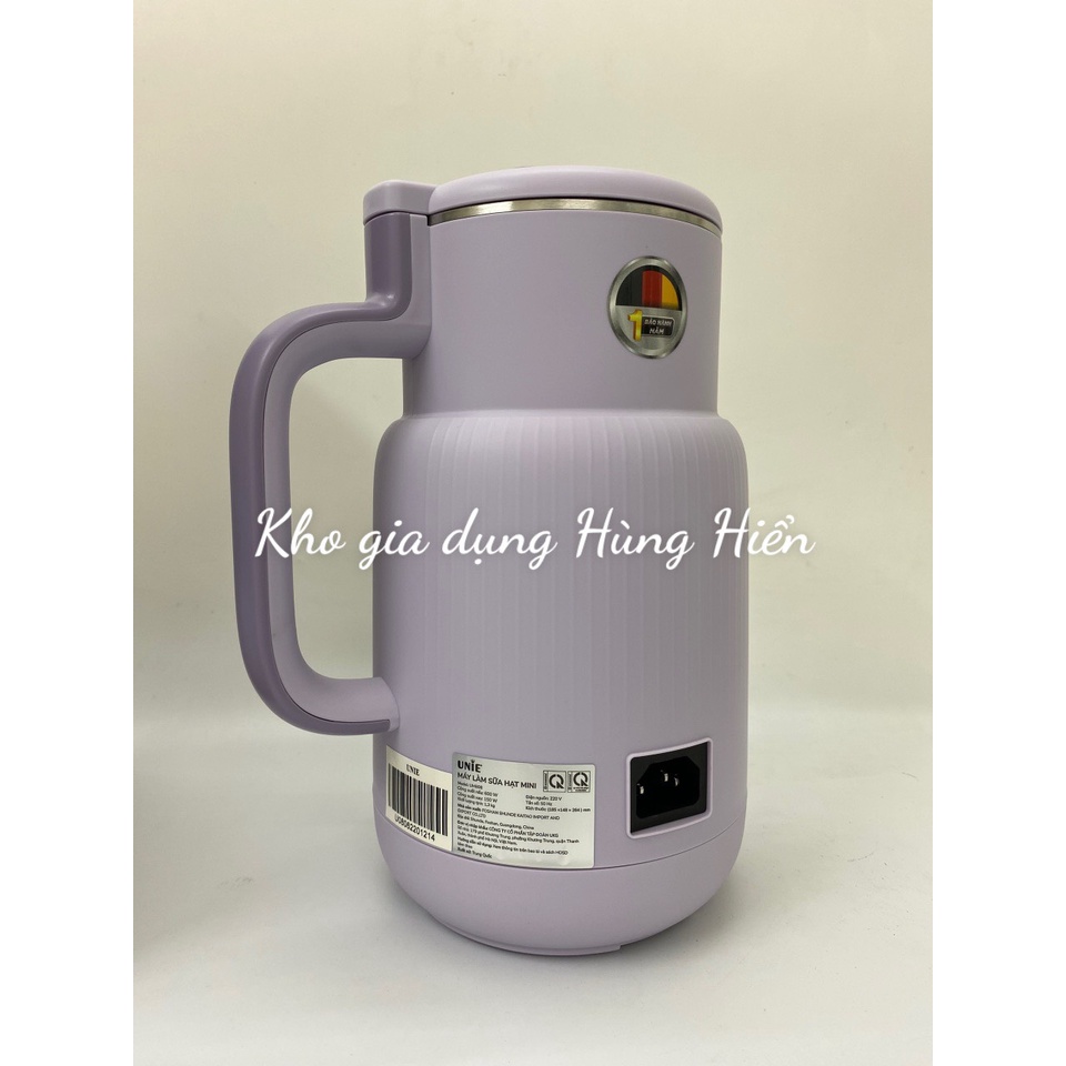 Máy Làm Sữa Hạt UNIE UMB08 Công suất 600W Dung tích 600ml - Hàng chính hãng, Bảo hành 12 tháng (New 2022)