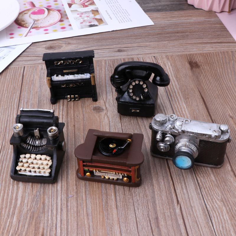 Mô Hình Máy Ảnh Mini Bằng Nhựa Resin Phong Cách Retro Dùng Làm Đạo Cụ Chụp Ảnh Cho Bé Sơ Sinh