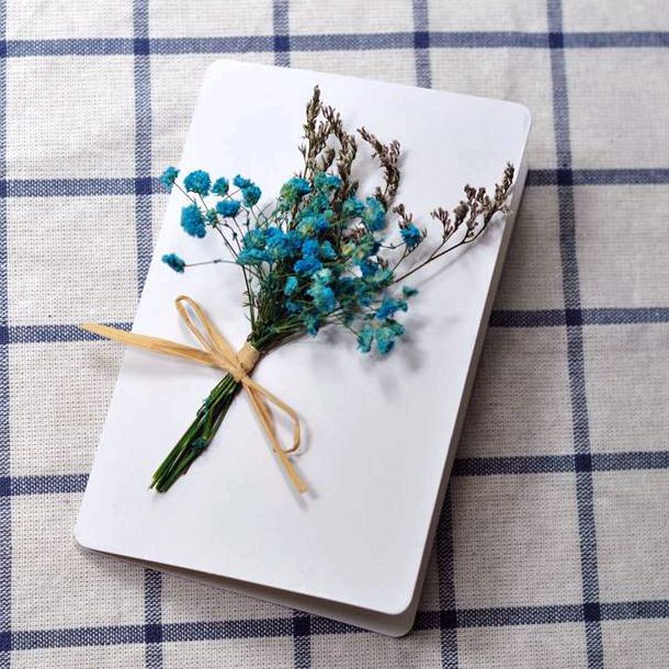Thiệp quà tặng hoa khô handmade xinh xắn