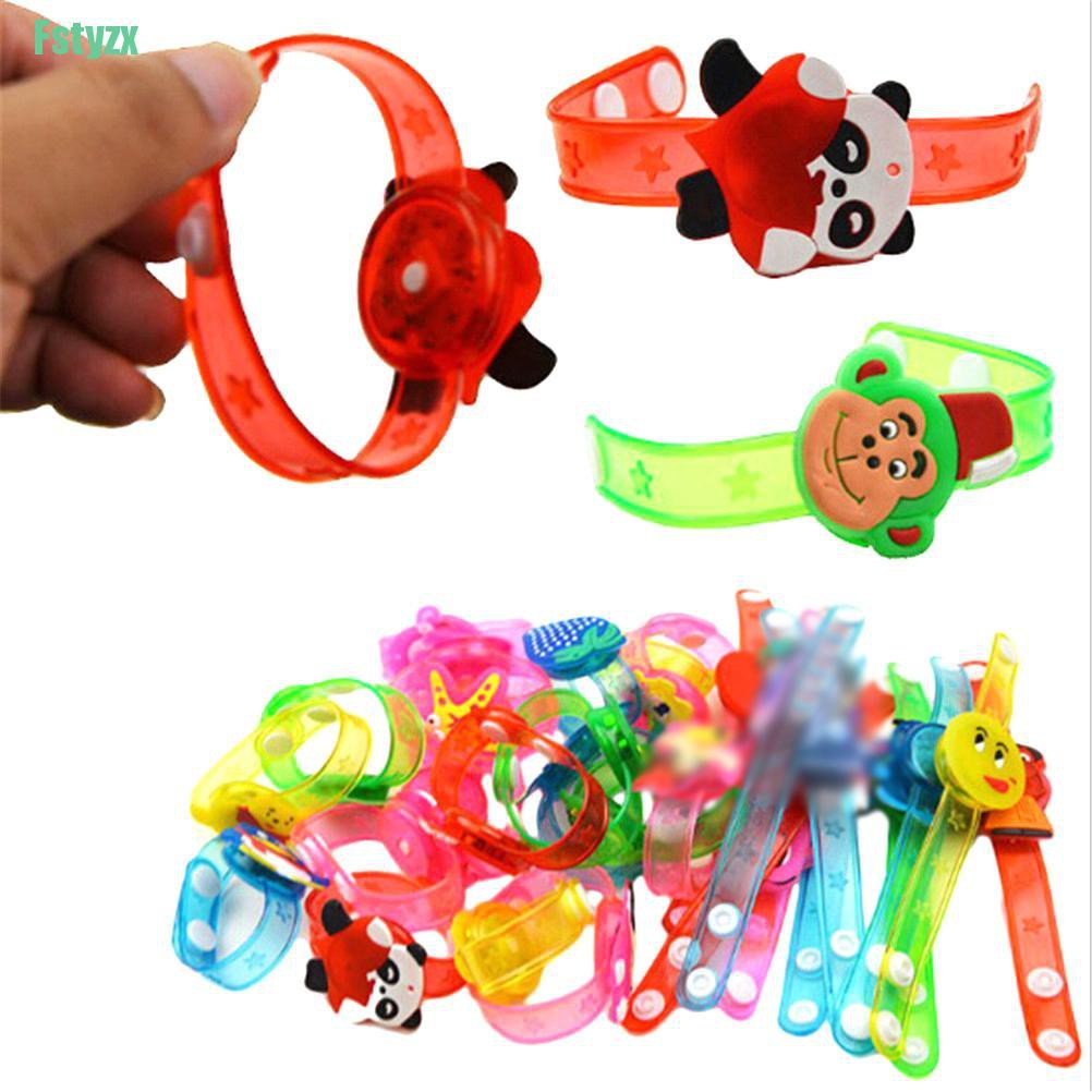 fstyzx Flashlight LED Wrist Watch Bracelet Toy Cute Cartoon Halloween Xmas Kids Gift