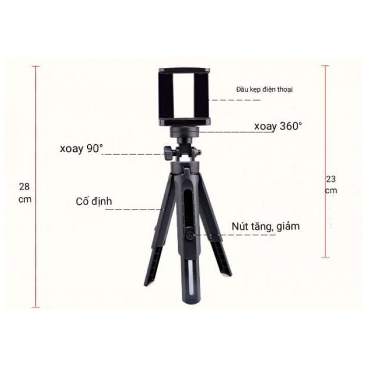 ❀Loại 1 Tốt Nhất❀ Giá đỡ điện thoại máy ảnh 3 chân tripod MT01