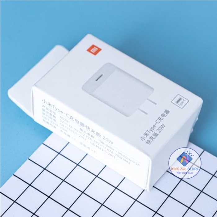 Bộ củ sạc siêu nhanh PD Xiaomi 20W TYPE- C mã  AD201 - Zin bóc máy