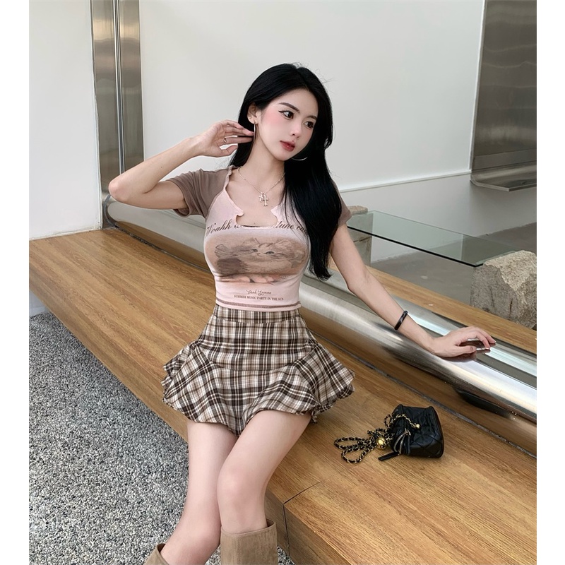 Chân Váy Xếp Li Lưng Cao Thời Trang Dành Cho Nữ