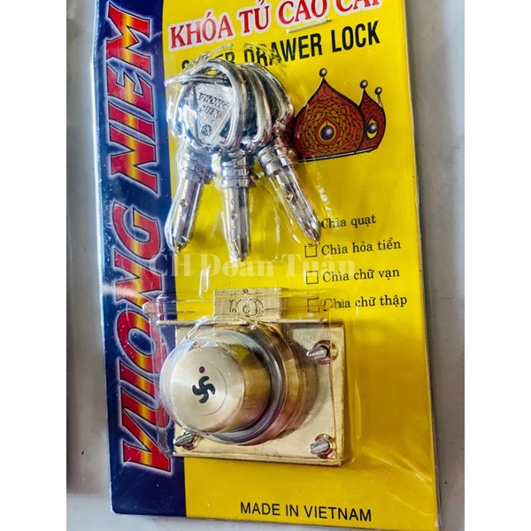 Khoá tủ âm Vương Miện