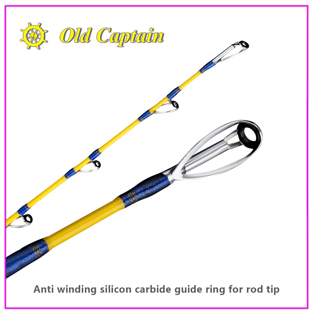 Thuyền trưởng cũ 1,6m / 1,7m / 1,85m : 50-350g / 15-40lb cần câu rắn cần câu hạng nặng chuyên nghiệp cần câu thuyền deepsea cần câu sợi carbon cần câu quay / nướng cần câu thuyền