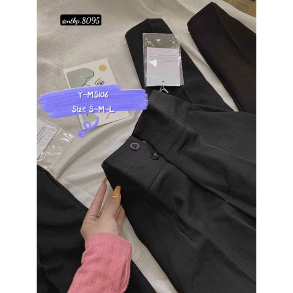 QUẦN TÂY LƯNG CAO 2 NÚT BẢNG LƯNG TO