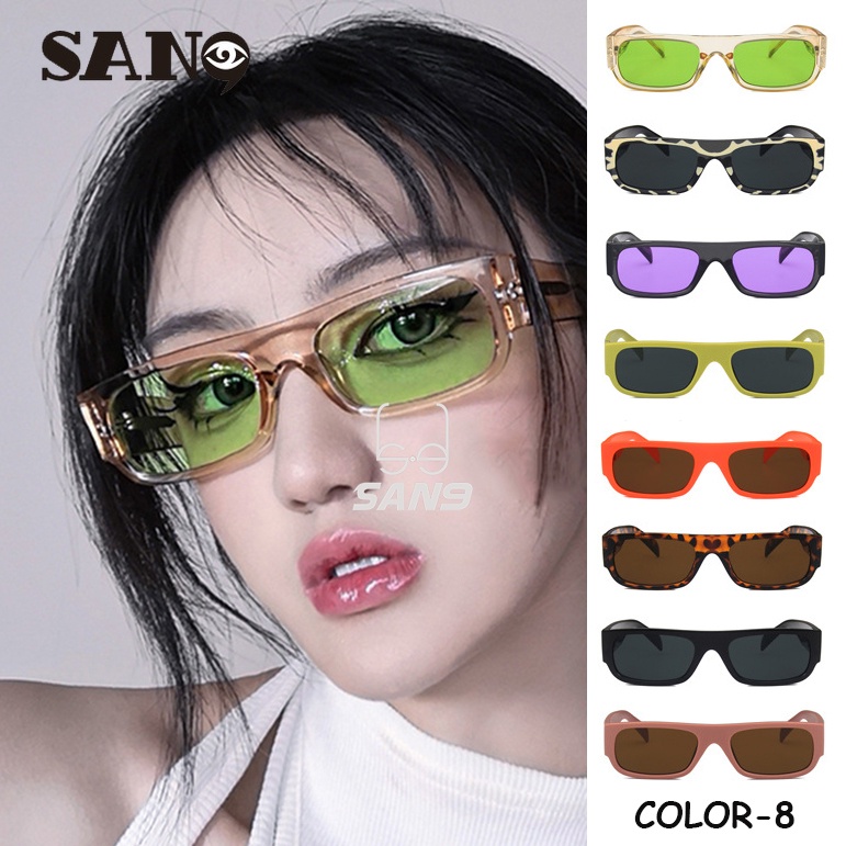 Kính mát gọng kim loại phong cách thời trang Hàn Quốc phù hợp với mặt tròn