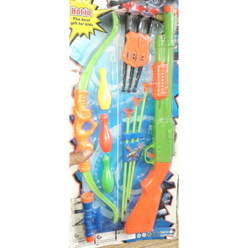 Một chiếc súng_cung_tên dính bằng nhựa an toàn dài 52cm